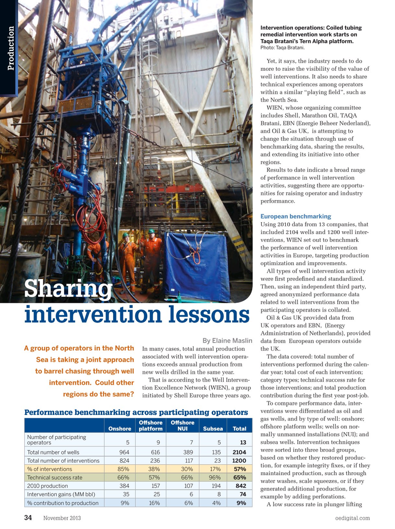 Offshore Engineer Magazine, page 32,  Nov 2013