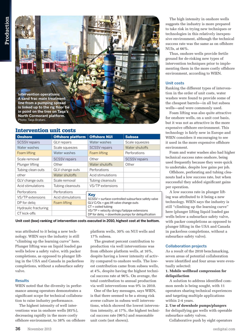 Offshore Engineer Magazine, page 34,  Nov 2013