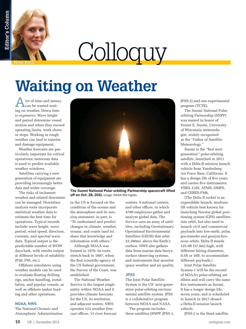 Offshore Engineer Magazine, page 8,  Dec 2013