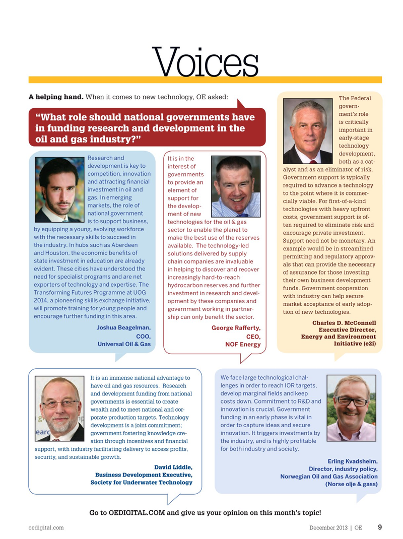 Offshore Engineer Magazine, page 7,  Dec 2013