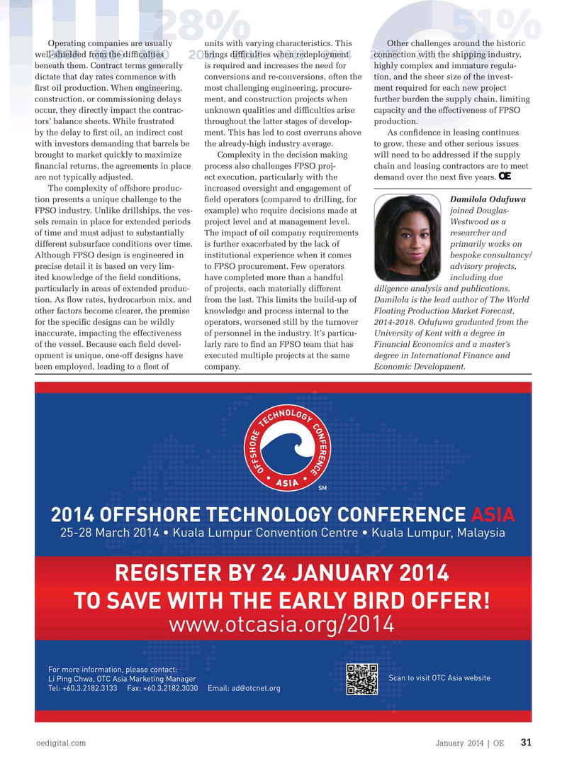 Offshore Engineer Magazine, page 29,  Jan 2014