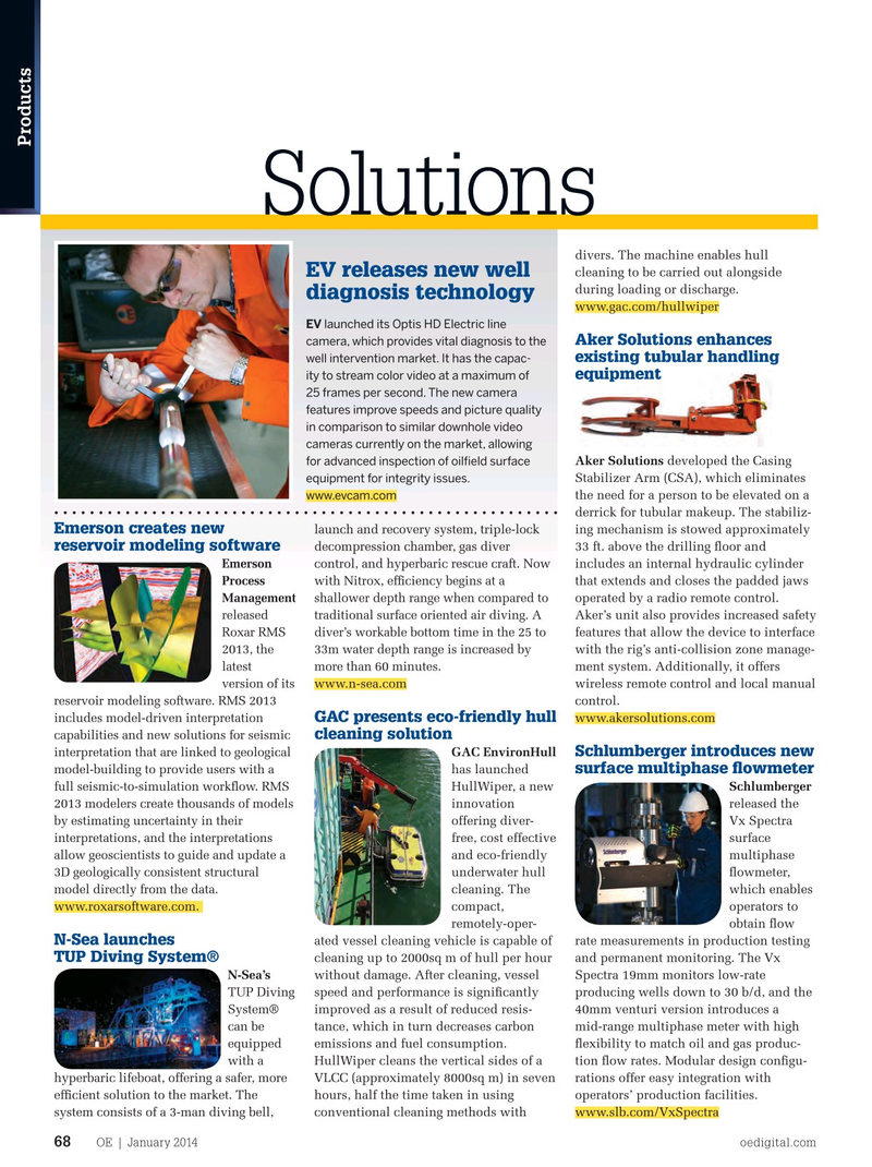Offshore Engineer Magazine, page 66,  Jan 2014