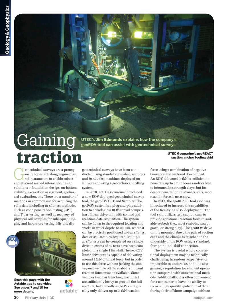 Offshore Engineer Magazine, page 28,  Feb 2014