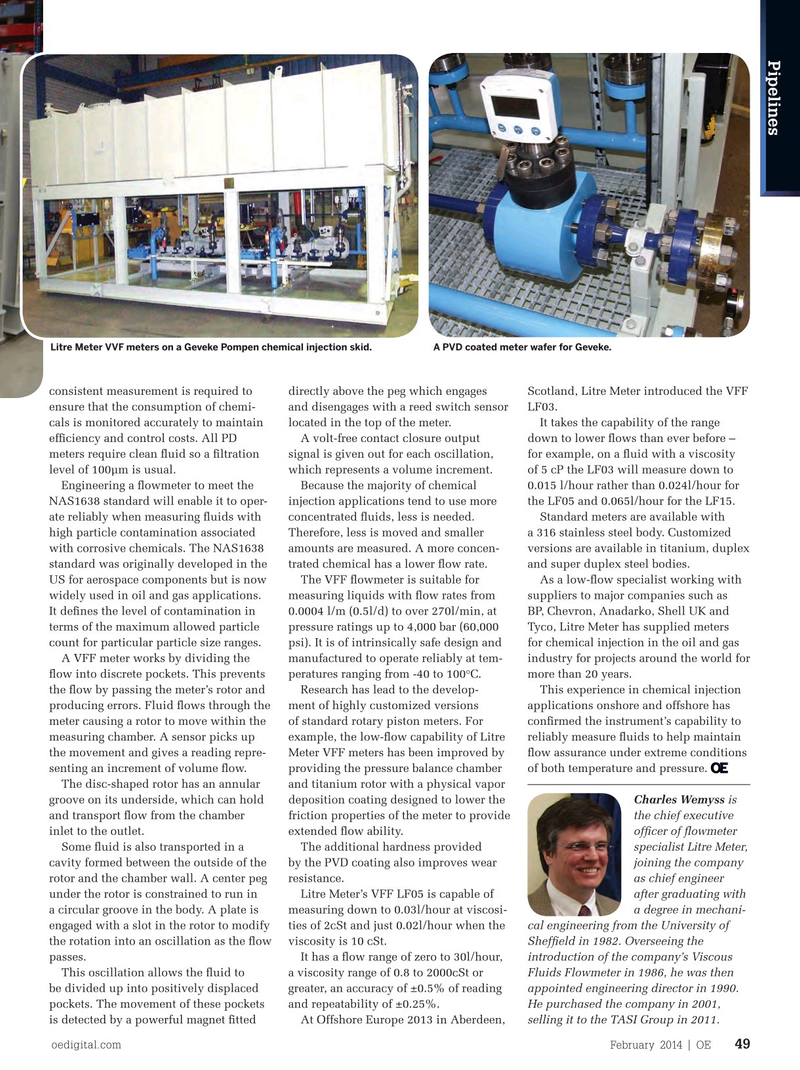 Offshore Engineer Magazine, page 47,  Feb 2014