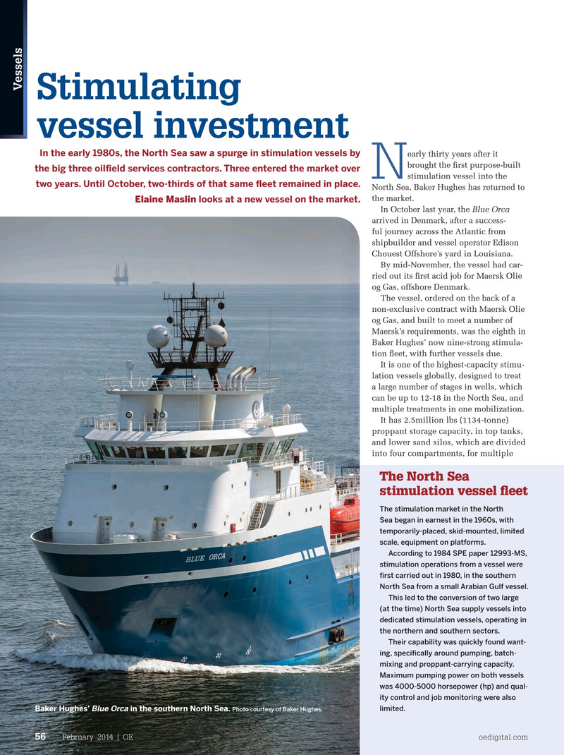 Offshore Engineer Magazine, page 54,  Feb 2014