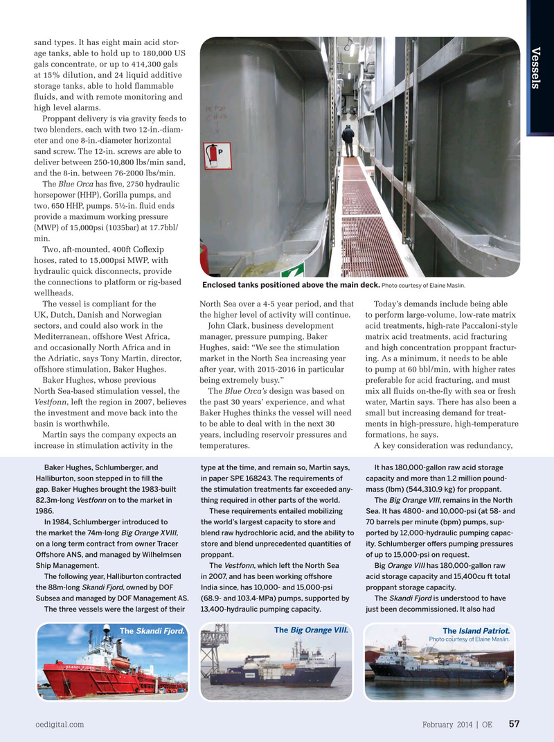 Offshore Engineer Magazine, page 55,  Feb 2014