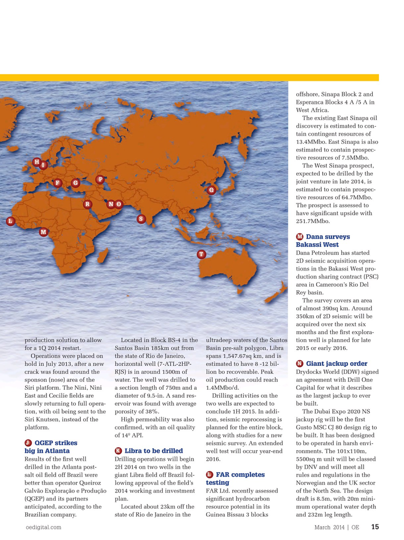 Offshore Engineer Magazine, page 13,  Mar 2014