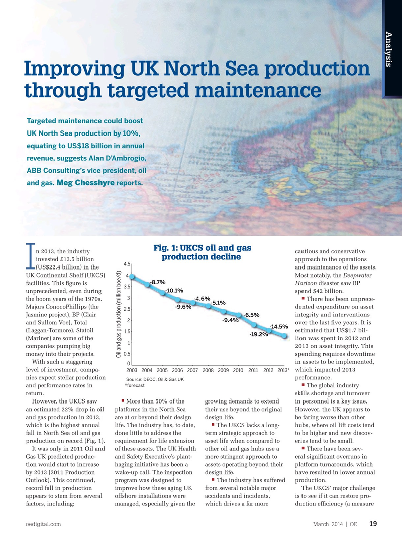 Offshore Engineer Magazine, page 17,  Mar 2014
