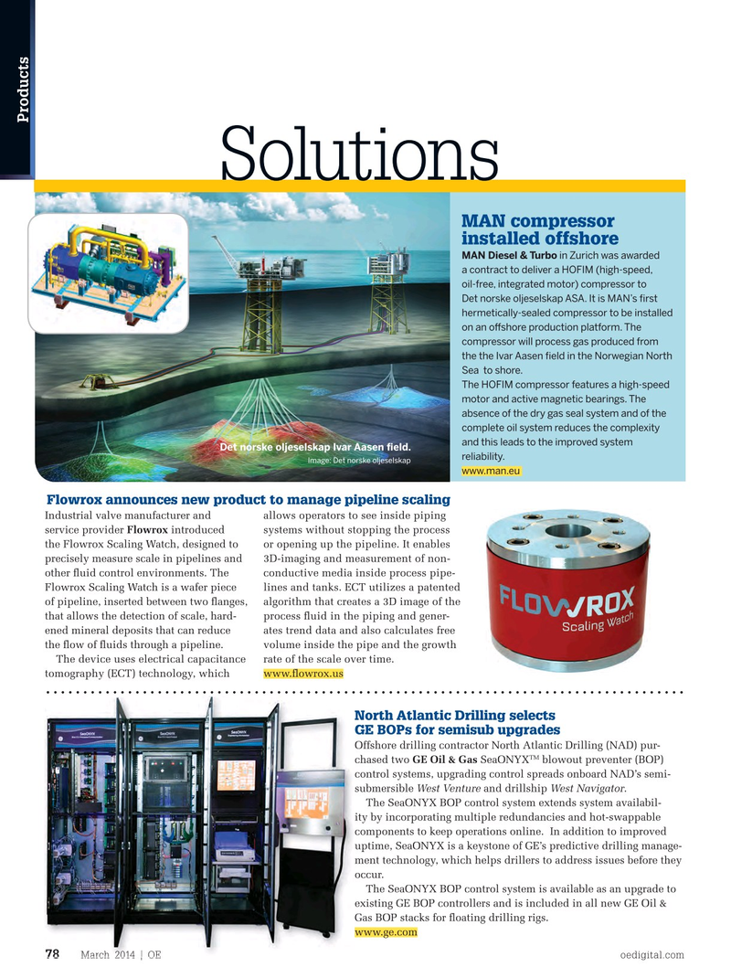 Offshore Engineer Magazine, page 76,  Mar 2014