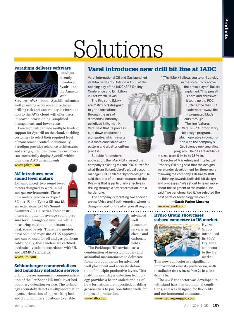 Offshore Engineer Magazine, page 105,  Apr 2014