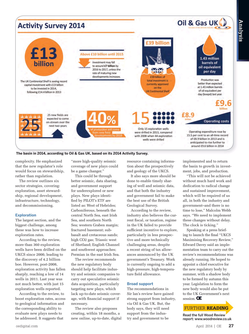 Offshore Engineer Magazine, page 25,  Apr 2014