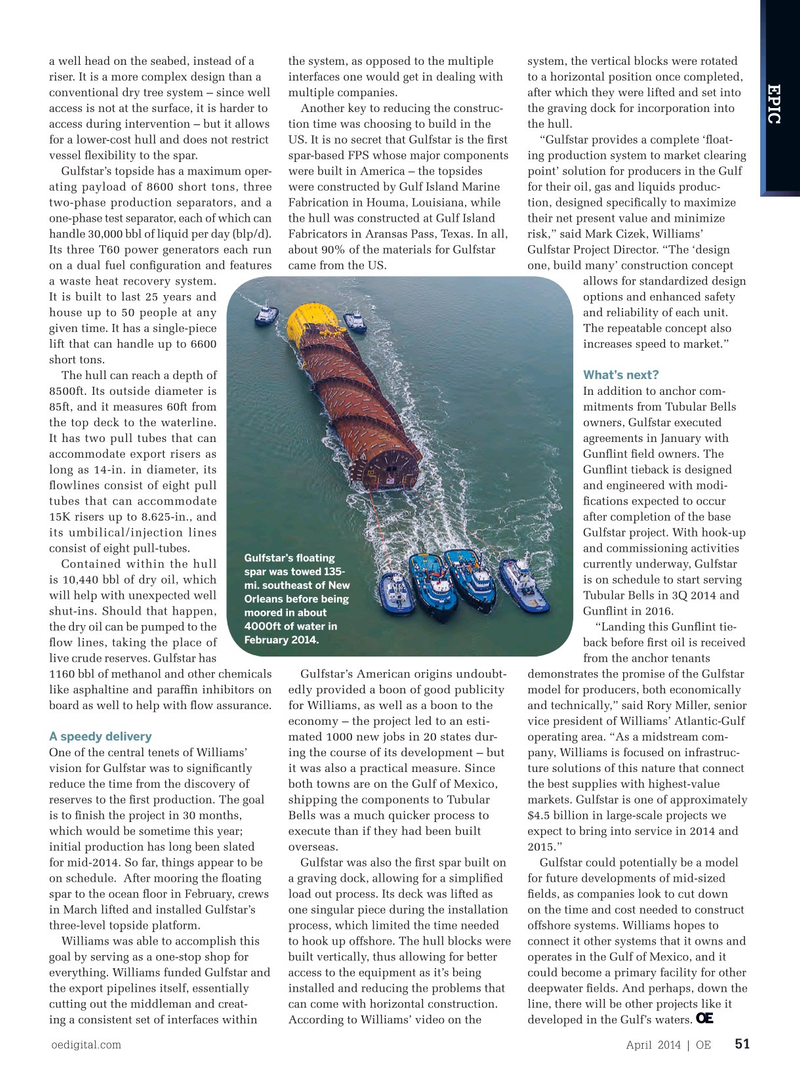 Offshore Engineer Magazine, page 49,  Apr 2014