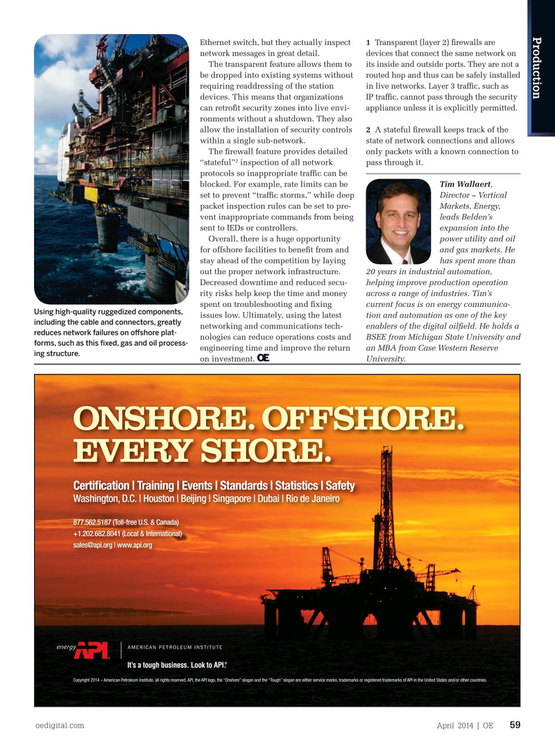 Offshore Engineer Magazine, page 57,  Apr 2014