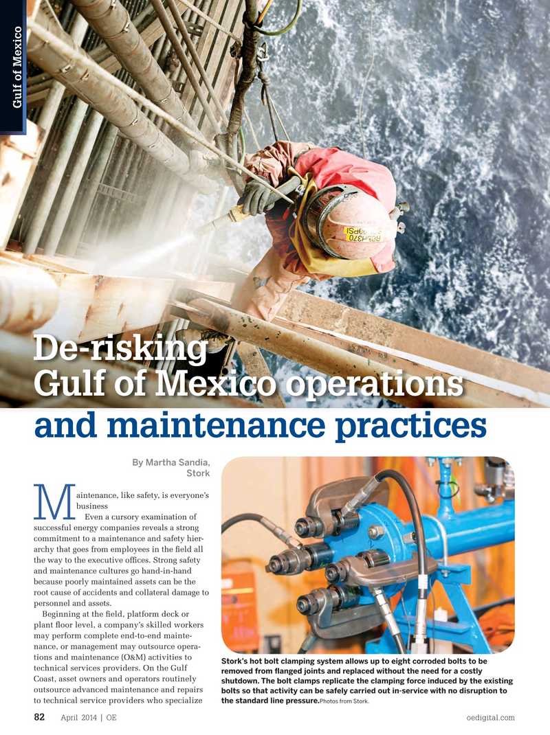 Offshore Engineer Magazine, page 80,  Apr 2014