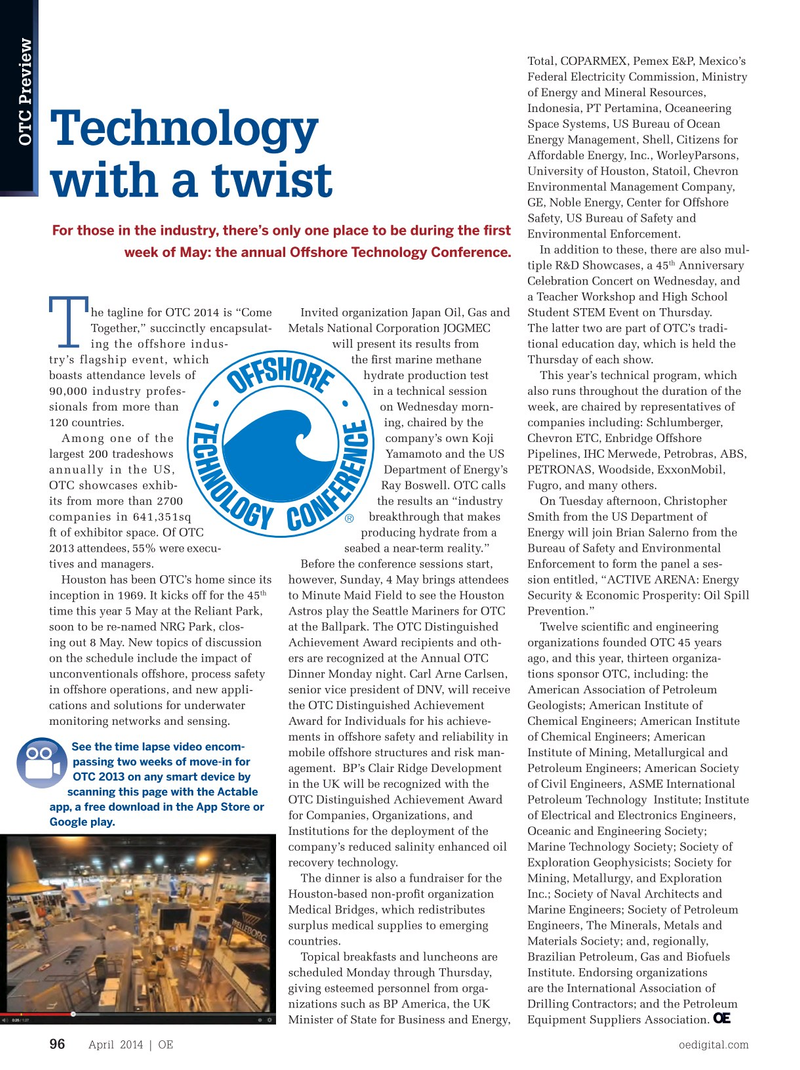 Offshore Engineer Magazine, page 94,  Apr 2014