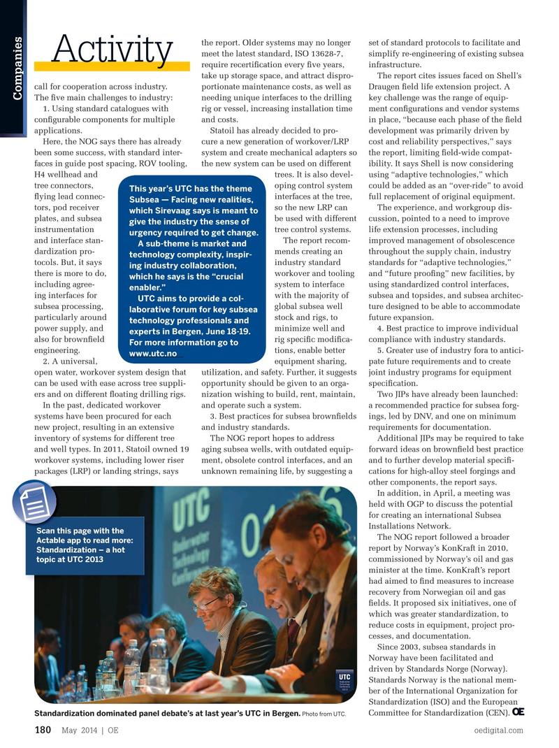 Offshore Engineer Magazine, page 178,  May 2014
