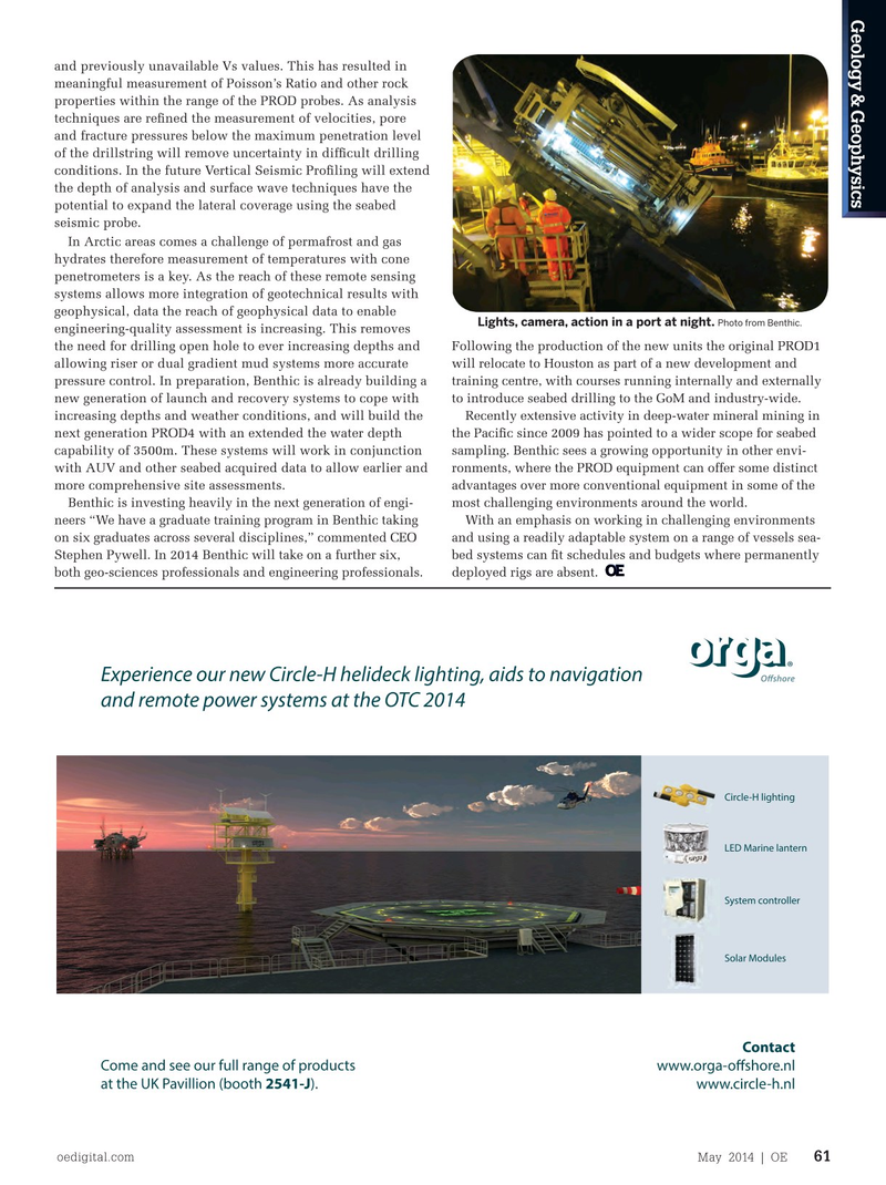 Offshore Engineer Magazine, page 59,  May 2014