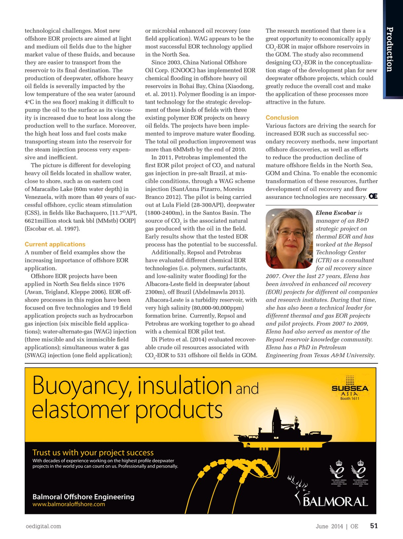 Offshore Engineer Magazine, page 49,  Jun 2014