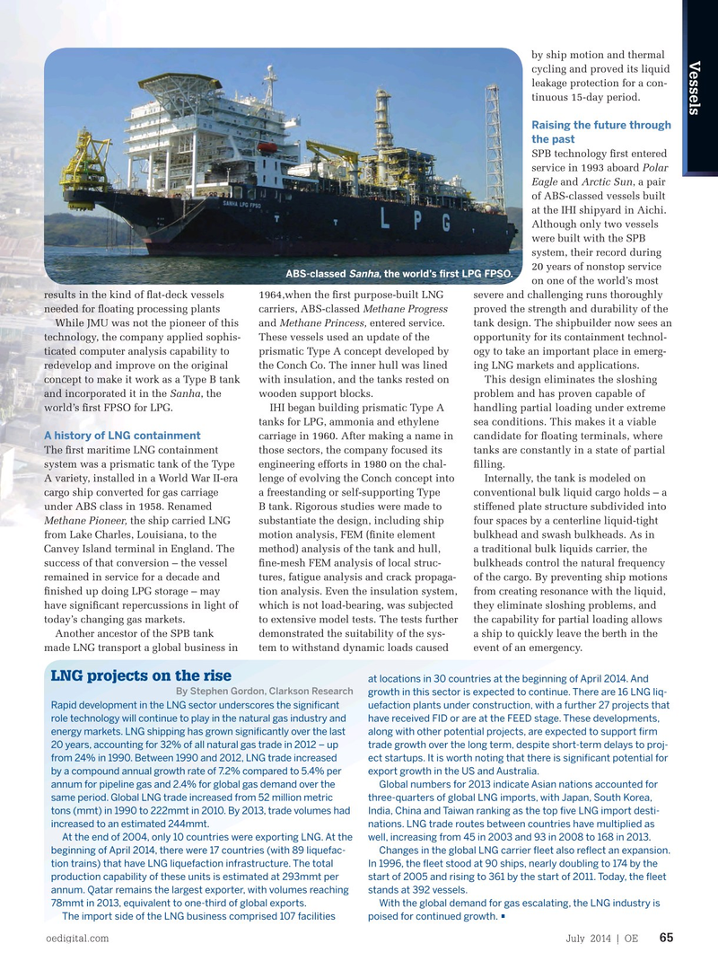 Offshore Engineer Magazine, page 63,  Jul 2014