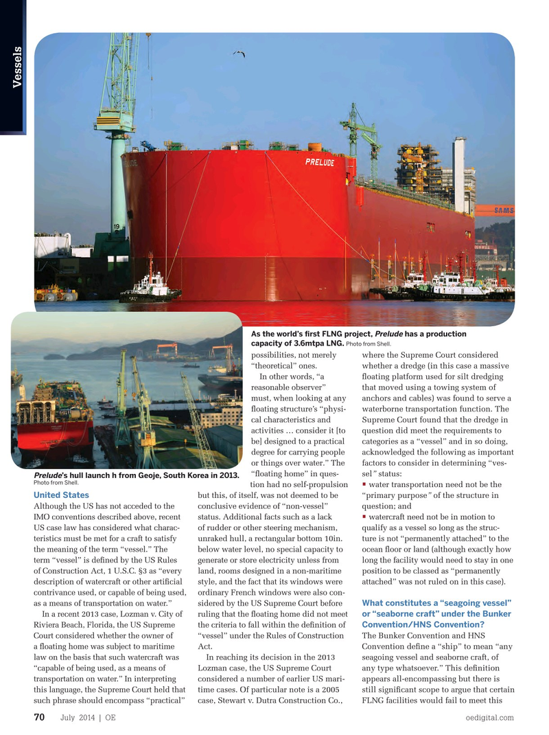 Offshore Engineer Magazine, page 68,  Jul 2014