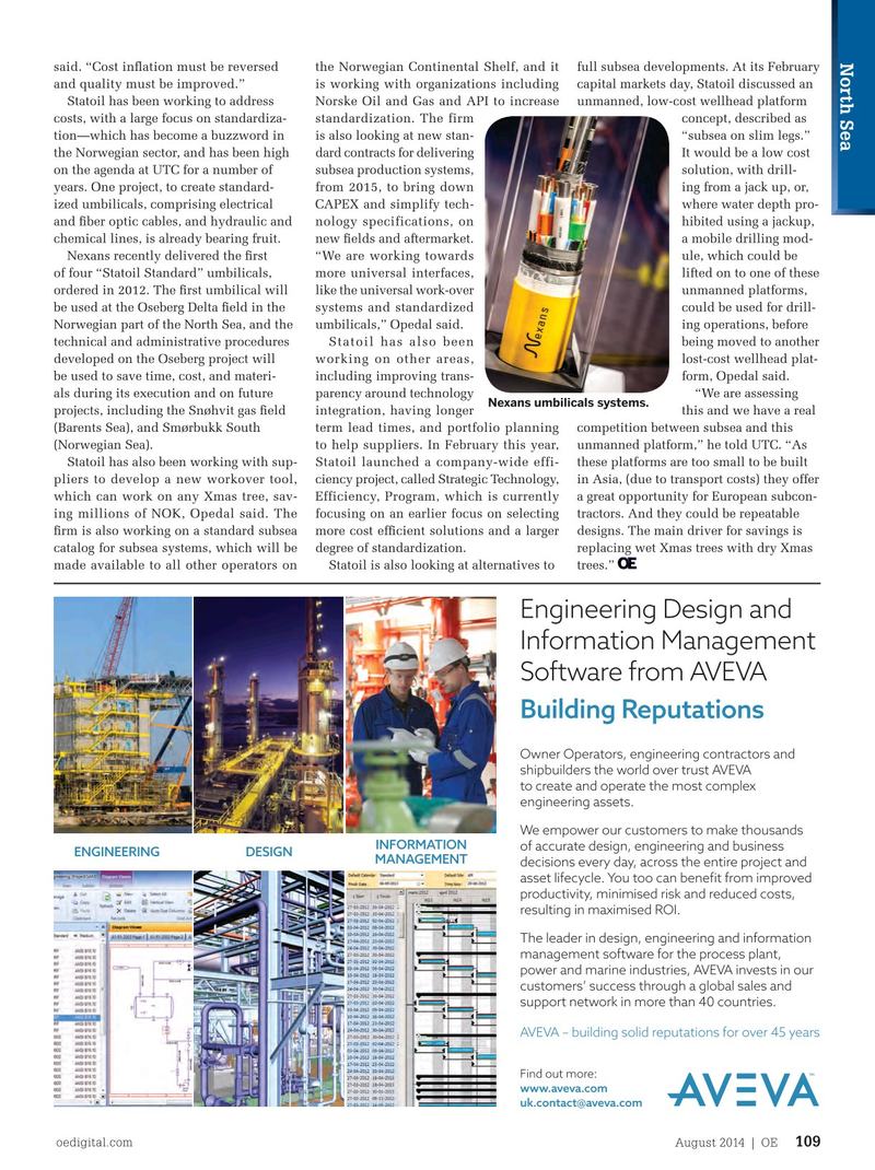 Offshore Engineer Magazine, page 107,  Aug 2014