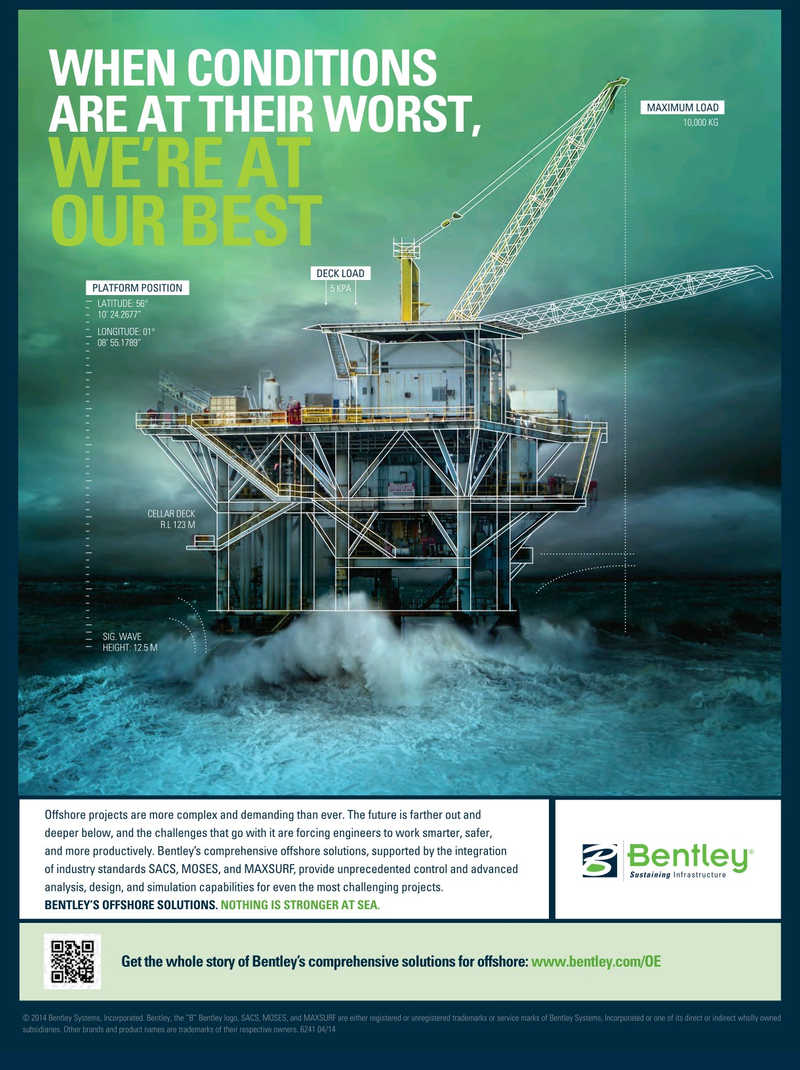 Offshore Engineer Magazine, page 133,  Aug 2014