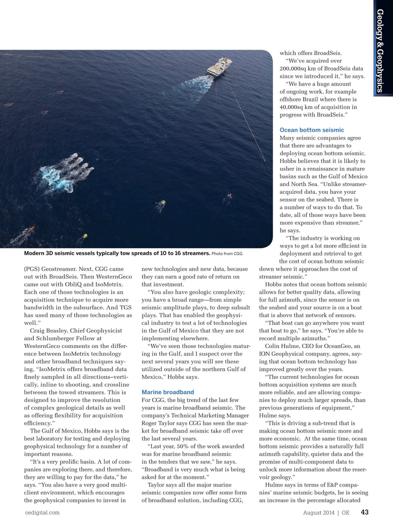 Offshore Engineer Magazine, page 41,  Aug 2014