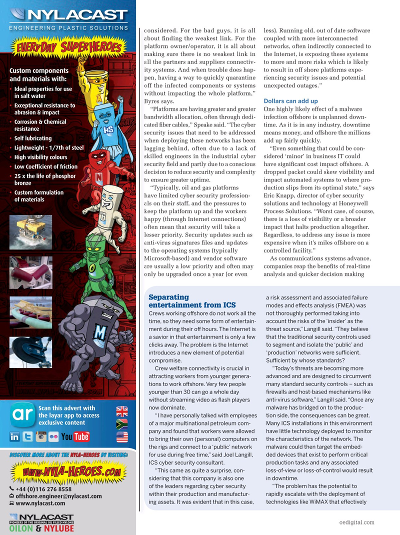 Offshore Engineer Magazine, page 110,  Sep 2014