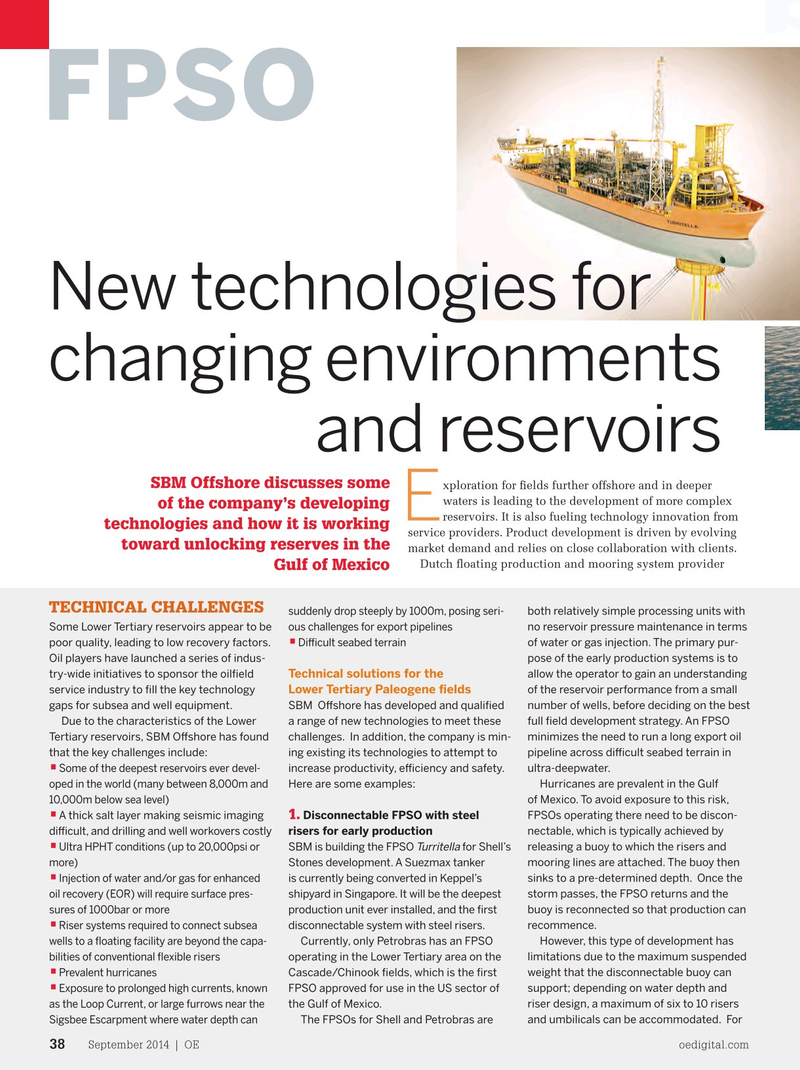 Offshore Engineer Magazine, page 36,  Sep 2014