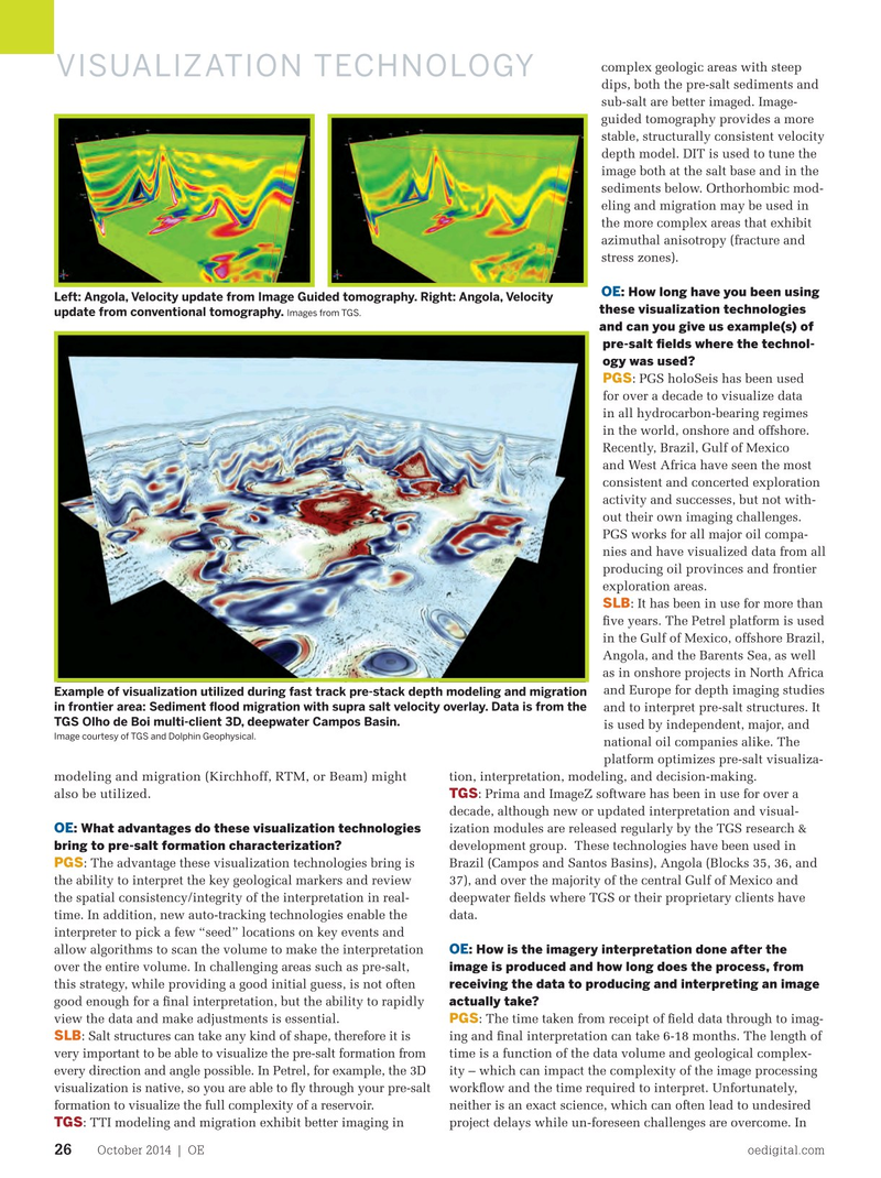 Offshore Engineer Magazine, page 24,  Oct 2014