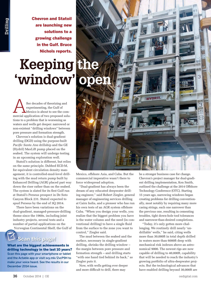 Offshore Engineer Magazine, page 34,  Oct 2014