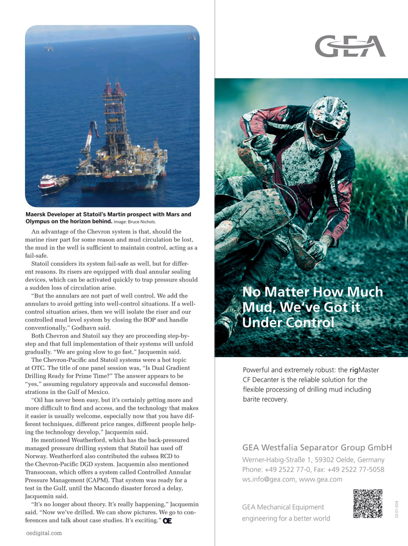 Offshore Engineer Magazine, page 37,  Oct 2014