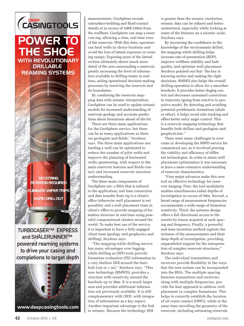 Offshore Engineer Magazine, page 40,  Oct 2014