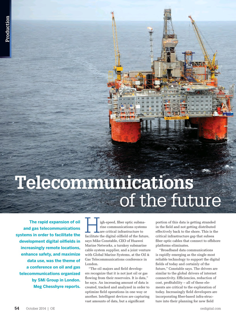 Offshore Engineer Magazine, page 52,  Oct 2014