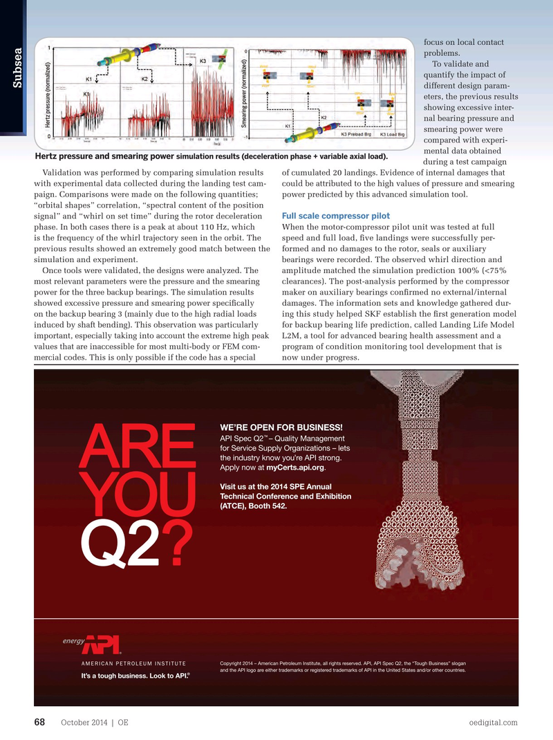 Offshore Engineer Magazine, page 66,  Oct 2014
