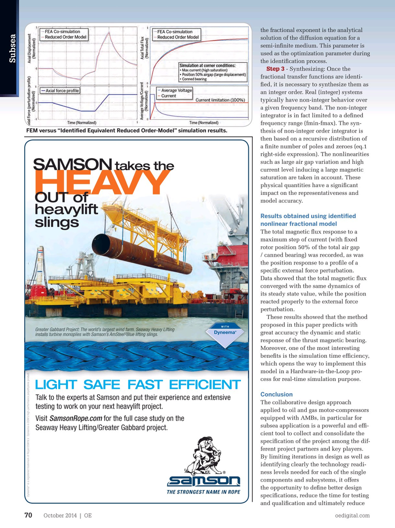 Offshore Engineer Magazine, page 68,  Oct 2014