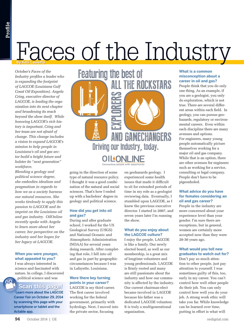 Offshore Engineer Magazine, page 92,  Oct 2014