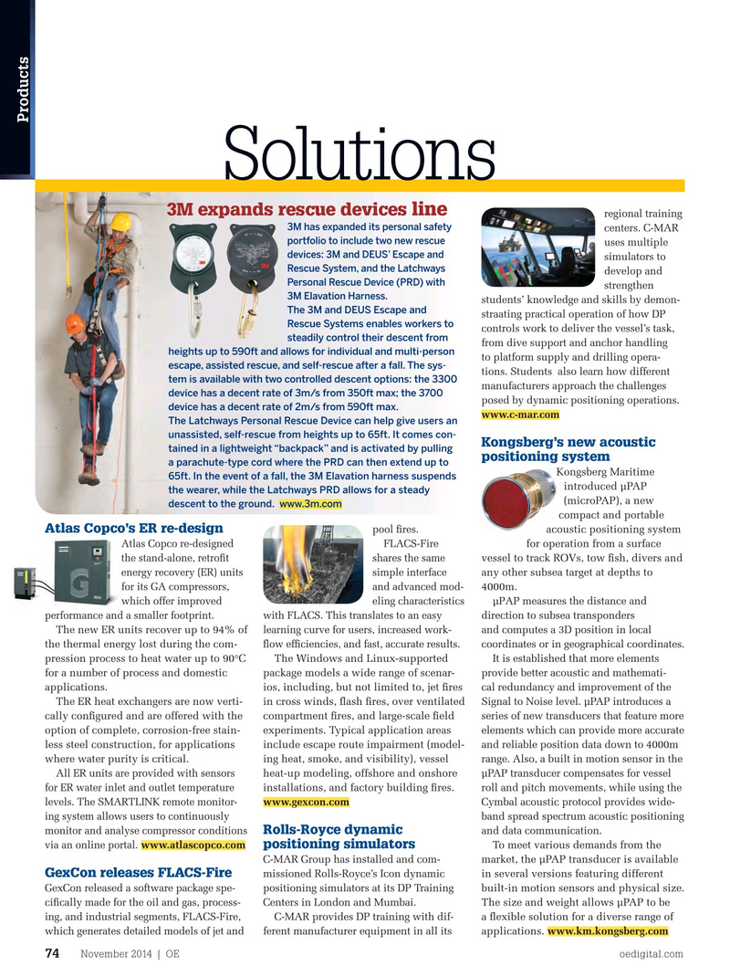 Offshore Engineer Magazine, page 72,  Nov 2014