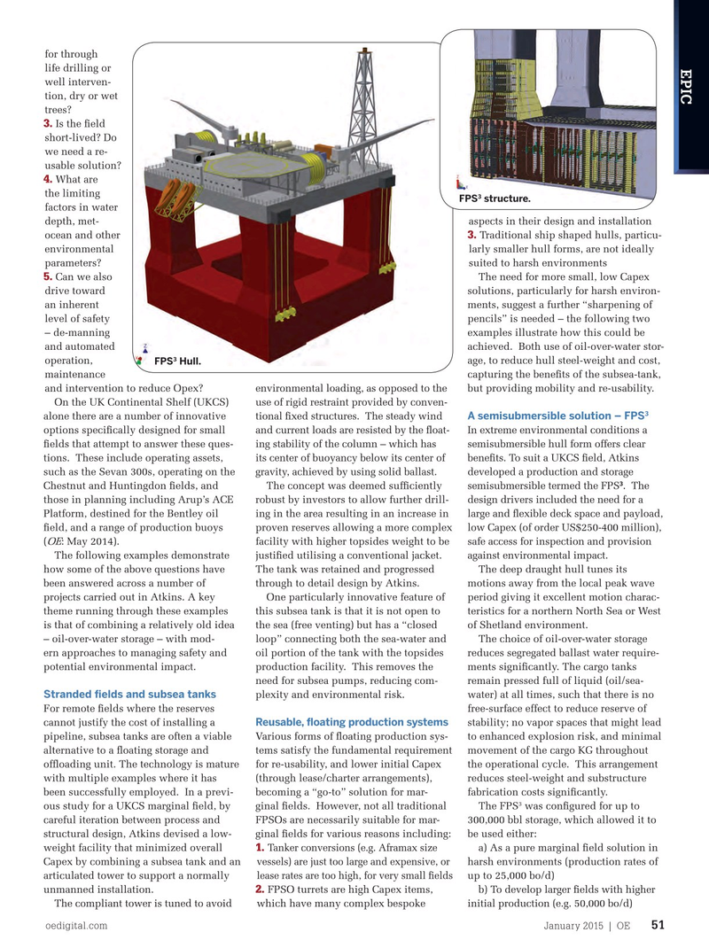 Offshore Engineer Magazine, page 49,  Jan 2015