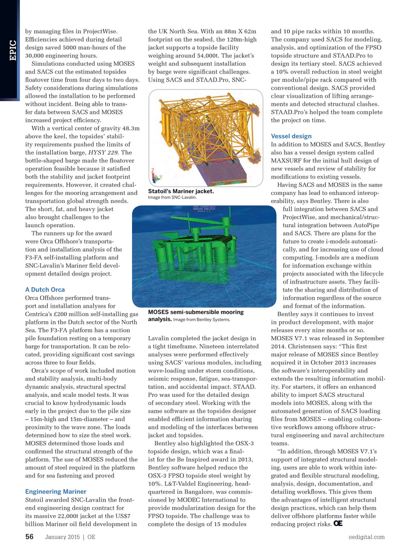 Offshore Engineer Magazine, page 54,  Jan 2015