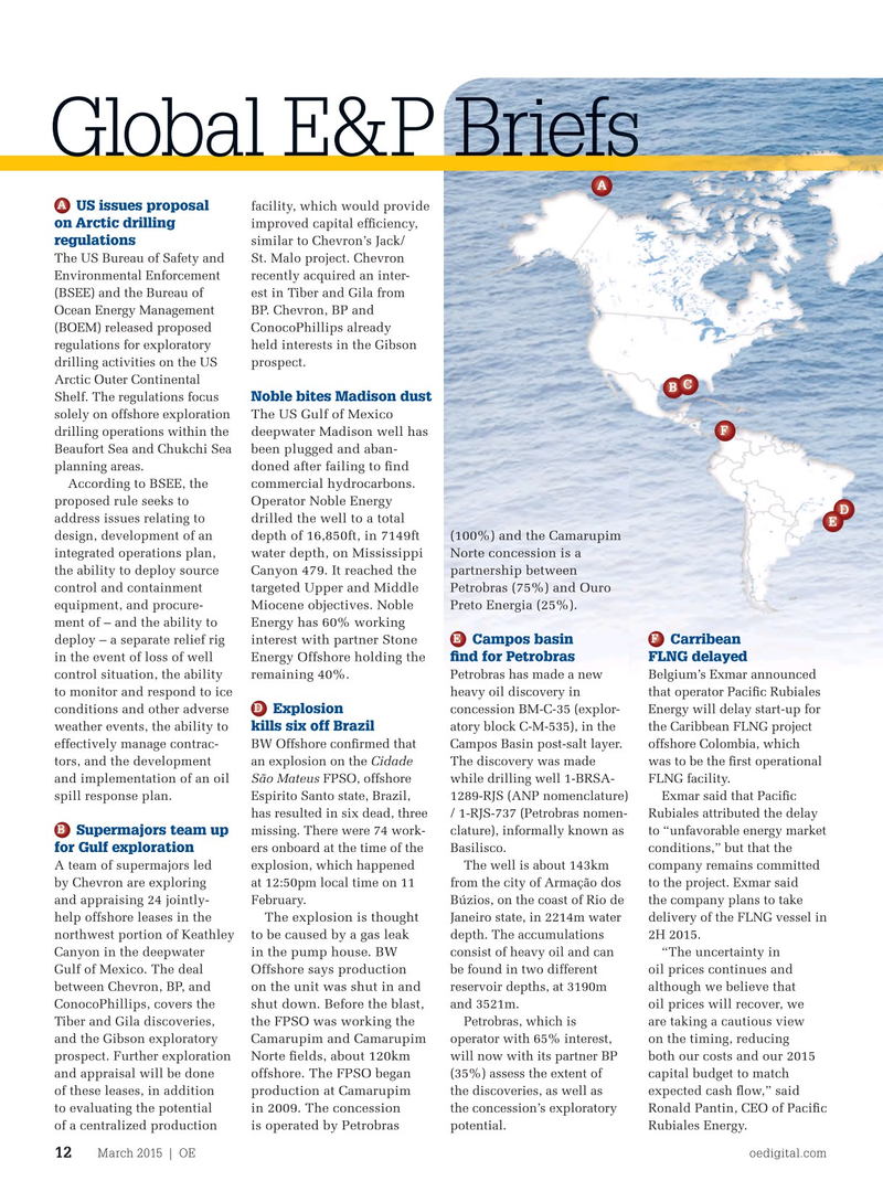 Offshore Engineer Magazine, page 10,  Mar 2015