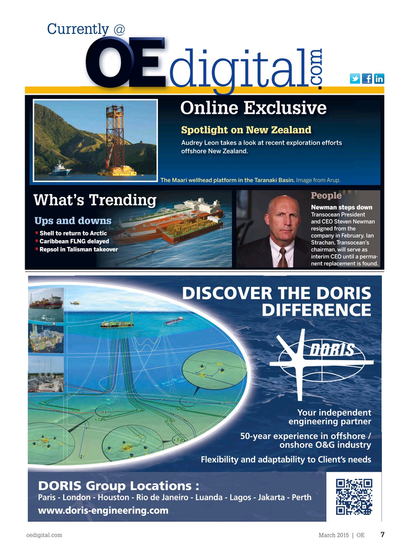 Offshore Engineer Magazine, page 5,  Mar 2015