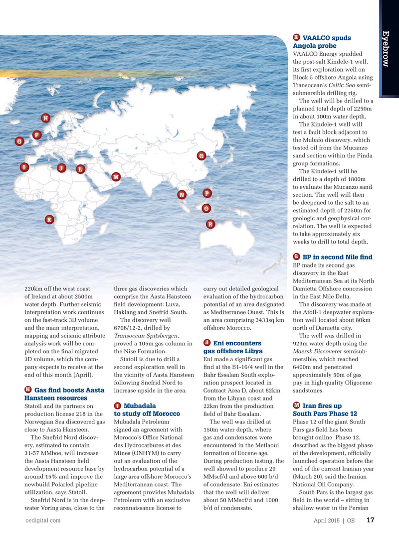 Offshore Engineer Magazine, page 15,  Apr 2015