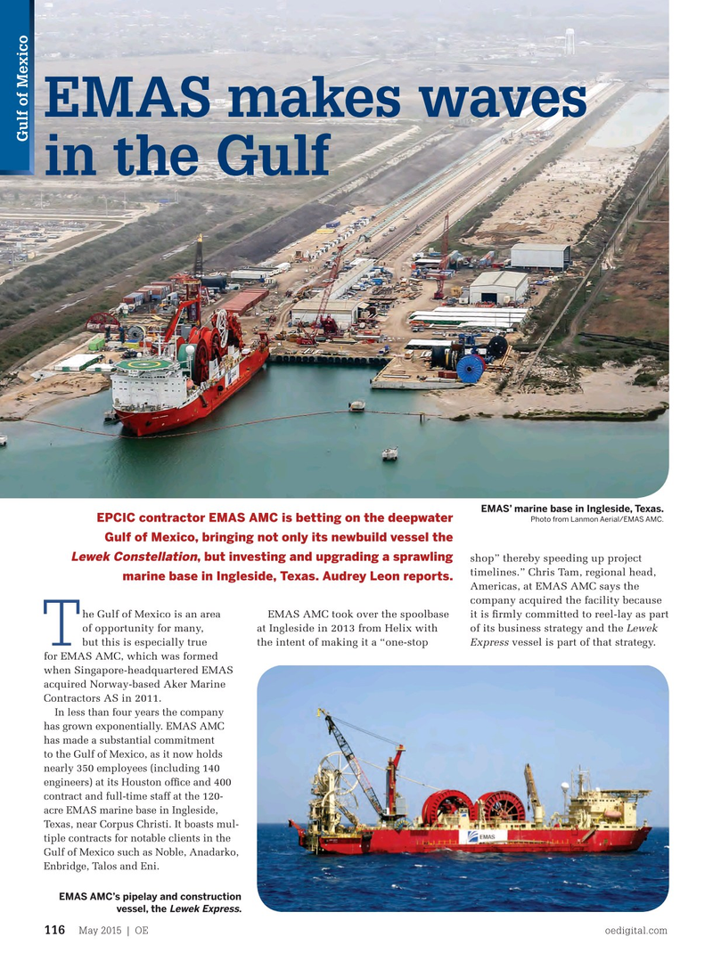 Offshore Engineer Magazine, page 114,  May 2015