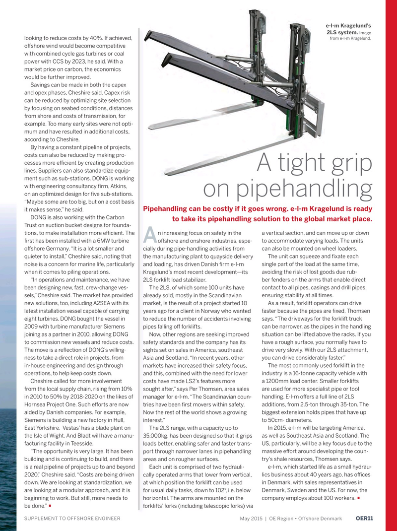 Offshore Engineer Magazine, page 129,  May 2015