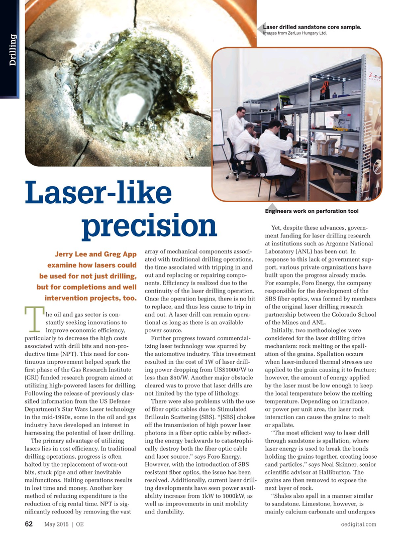 Offshore Engineer Magazine, page 60,  May 2015
