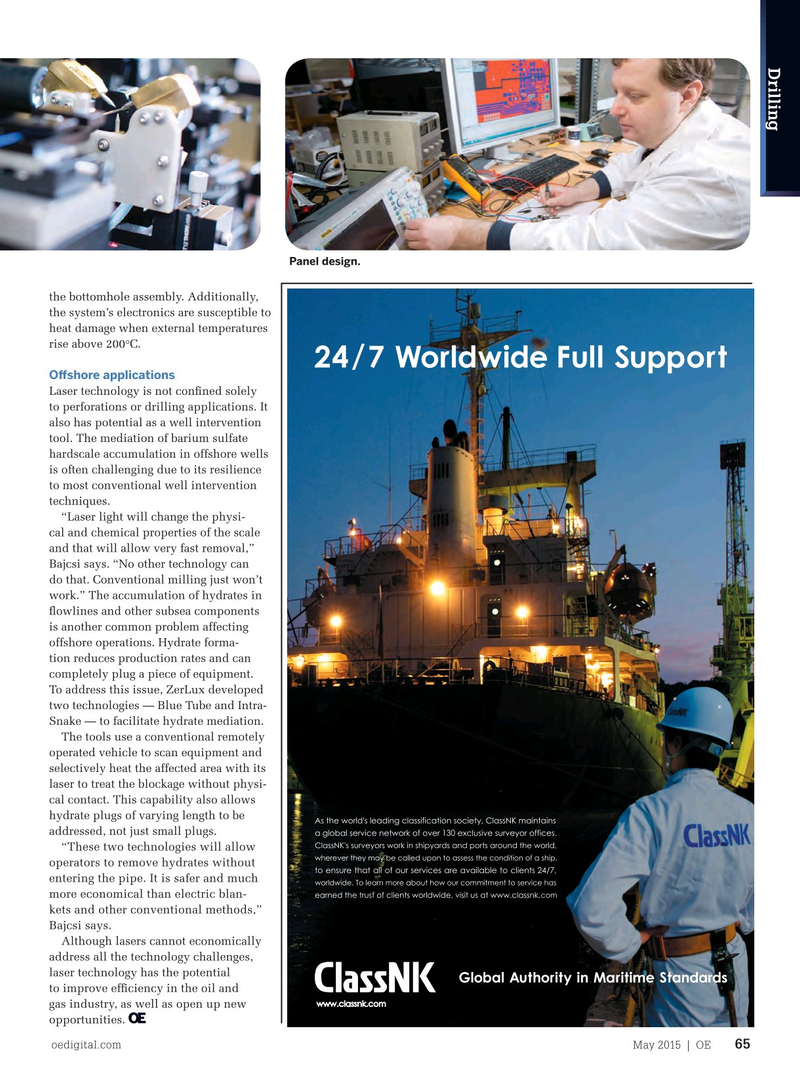 Offshore Engineer Magazine, page 63,  May 2015