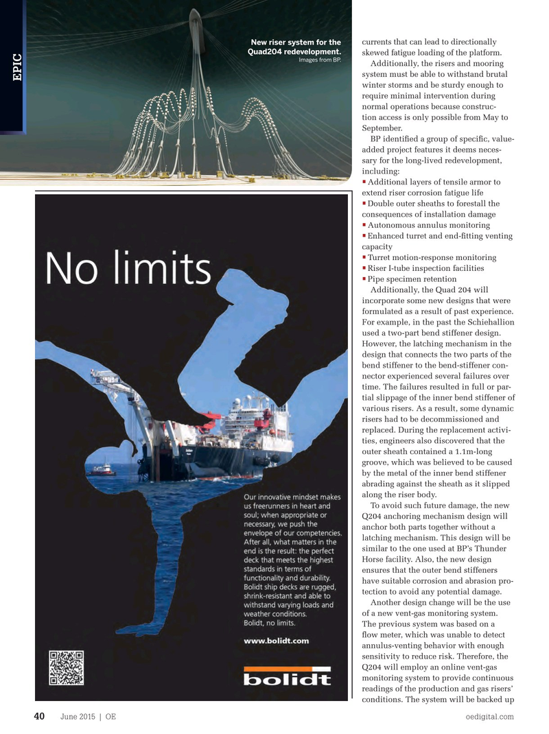 Offshore Engineer Magazine, page 38,  Jun 2015