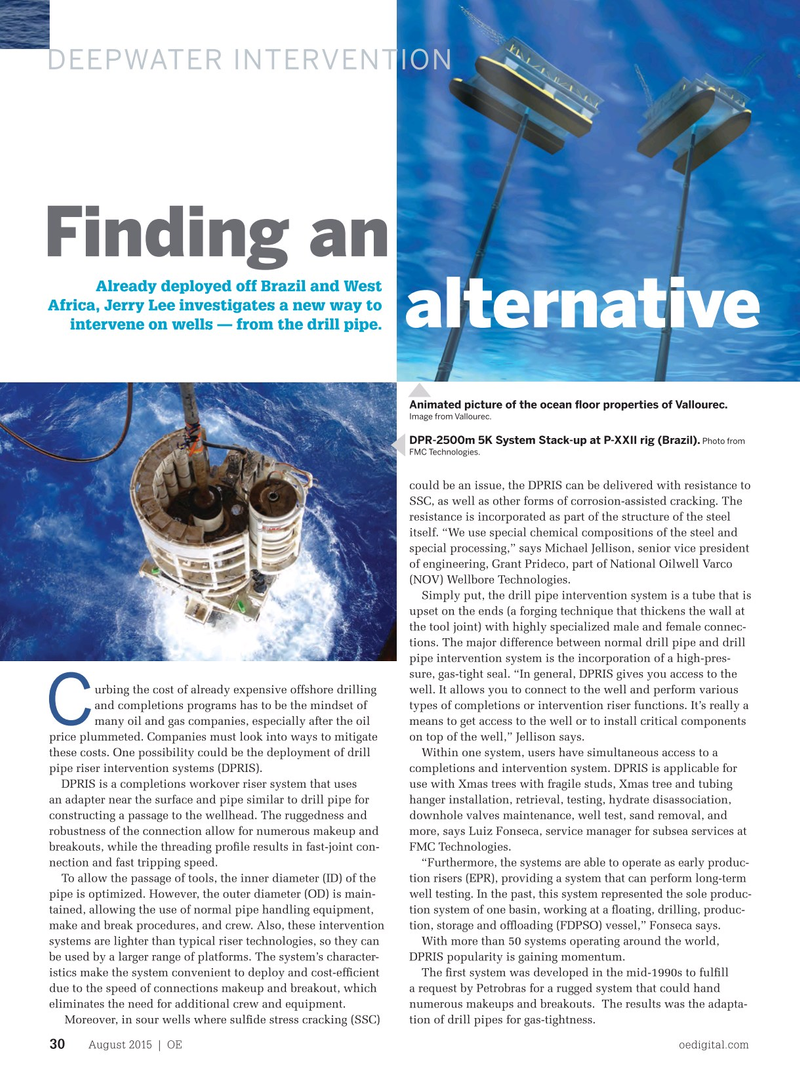 Offshore Engineer Magazine, page 28,  Aug 2015