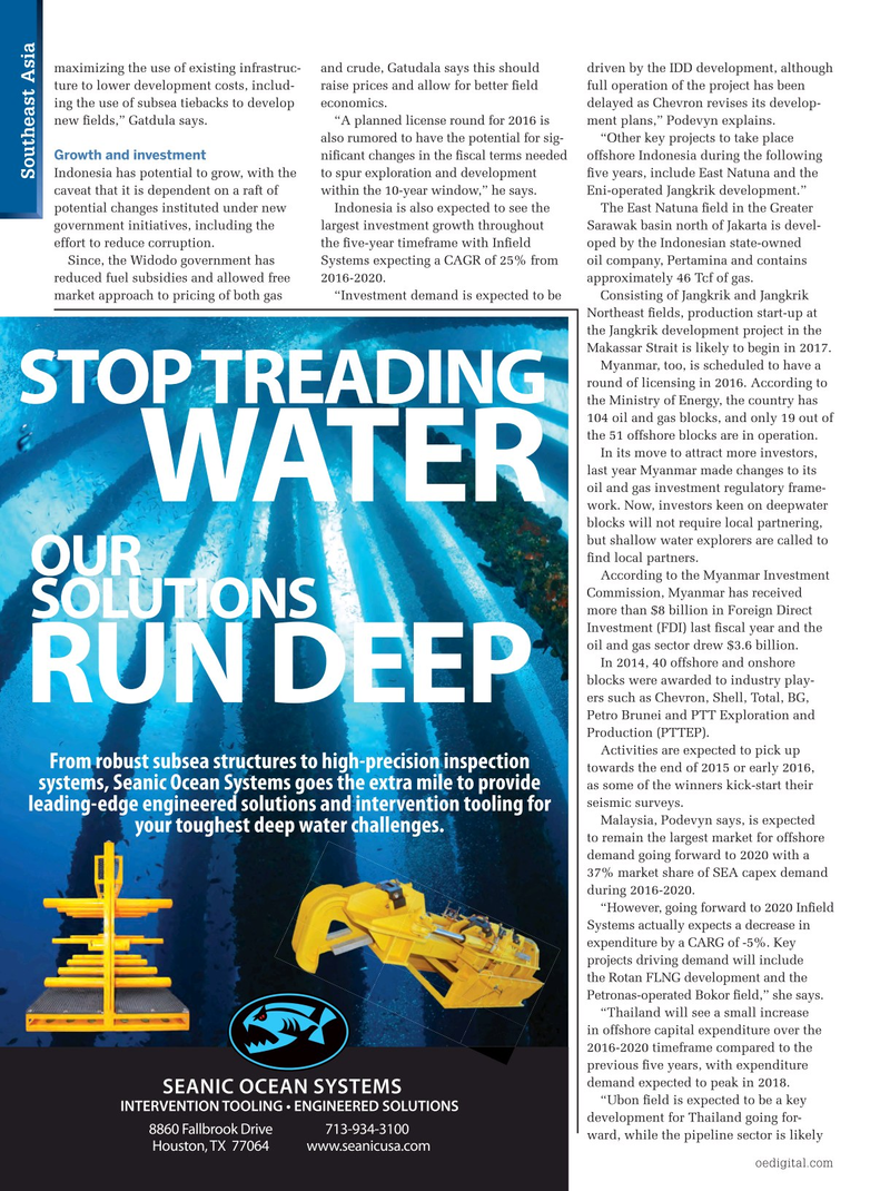 Offshore Engineer Magazine, page 50,  Aug 2015